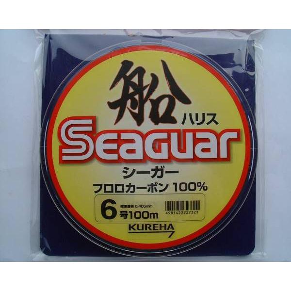 クレハ 6号 100m シーガー 船ハリス 6号 100m フロロカーボン