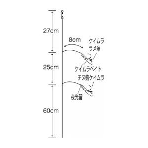 ささめ針 S-635 鯛ラバサビキ ケイムラベ...の詳細画像4