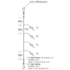ハヤブサ SS428 船極 ライトタックル 落...の詳細画像1