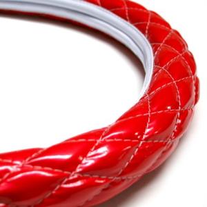 極太 キルト ハンドルカバー リング加工 オーロラ 乗用車 2t 4t 大型 トラック用品 ステアリングカバー レザー 軽四 軽トラ 人気 光沢｜トラックストップターンYahoo!店