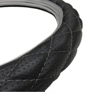 スーパーキルトハンドルカバー リング加工 ゴルフ 乗用車 2t 4t 大型 トラック ステアリングカバー レザー 軽四 軽トラ 太い 柔らかい｜トラックストップターンYahoo!店