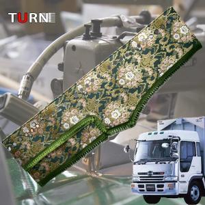 トラックストップ ターン 花かご フローラル ダッシュマット ブルー