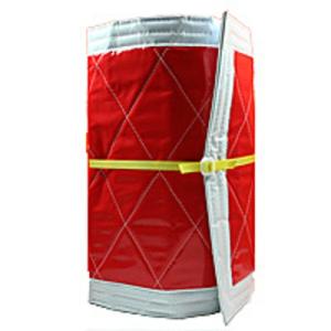 トラックストップ ターン 泥除けソーイングフラップ極 赤×白 縦900mm