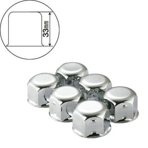 Pa-man ステンレス製フロント用ナットキャップ 41mm 6個入り
