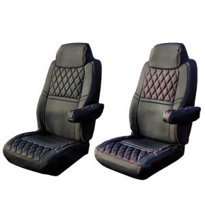 トラック 雅 いすゞギガ用チンチラシートカバーレッド運転席