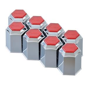 Pa-manリア用プラ・ナットキャップ41mm（レッド8個入り）