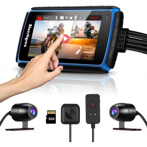 バイク用ドライブレコーダー タッチパネル 全体防水 HDR機能 4インチIPS Blueskysea
