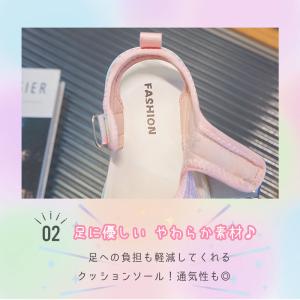 サンダル スポーツサンダル キッズ 女の子 韓...の詳細画像4