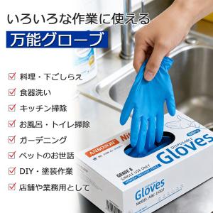 20枚入り ニトリル手袋 ゴム手袋 使い捨て ...の詳細画像1