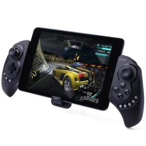 NEW Android/iOS/PC対応 Bluetooth ゲームコントローラー ゲームパット　伸縮性のホルダーを備えiPhone、タブレットに対応　◇PG9023