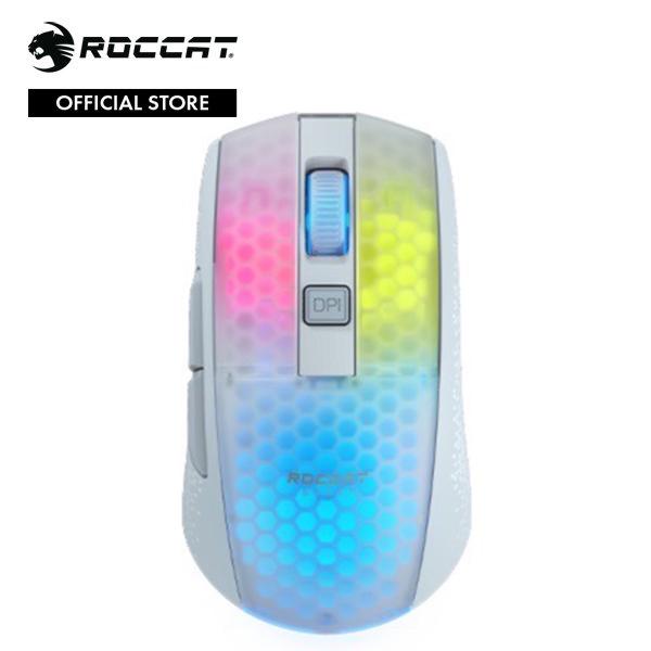 ゲーミングマウス ワイヤレス 無線　ROCCAT BURST PRO AIR ホワイト 軽量光学式ワ...