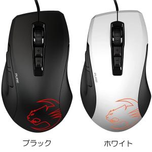 ゲーミングマウス ROCCAT ロキャット KONE Pure RGB 光学式 Owl-Eye 12K サイドボタン 超軽量88g KONE PURE OWLEYEWT｜