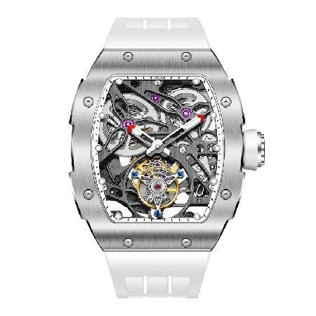Haofa Tourbillon Watch Double-Spring Skeleton Sapp...