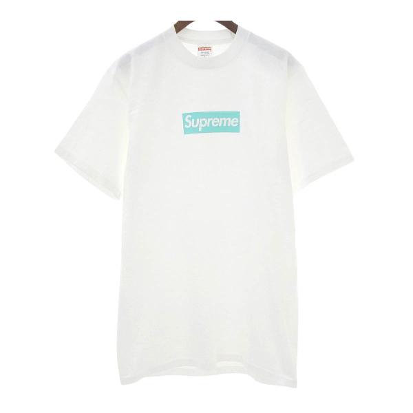 シュプリーム ティファニー コラボ ボックスロゴ Tシャツ メンズ ホワイト Supreme 中古 ...