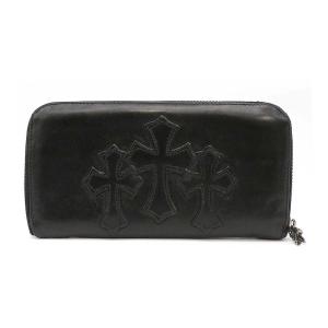 クロムハーツ REC Fジップ 3セメタリークロスパッチ ウォレット ユニセックス ブラック CHROME HEARTS 中古 【アパレル・小物】｜turuya783