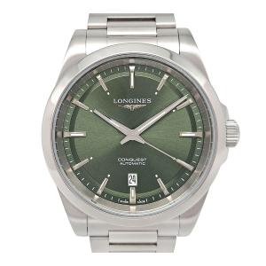 ロンジン コンクエスト デイト グリーン文字盤 L3.830.4 自動巻き ステンレススティール メンズ LONGINES 中古 【時計】｜turuya783