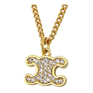 ディオール プチ CD スタッドピアス メタル ピンククリスタル ユニ  