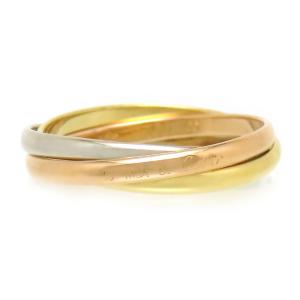 カルティエ トリニティ リング XS #55 750 (K18YG K18WG K18PG) ユニ  