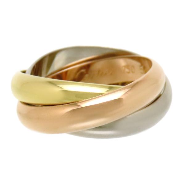 カルティエ トリニティ リング MM #52 B4030152 750 (K18YG K18WG K...