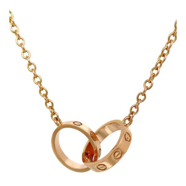 カルティエ ベビー ラブ ネックレス 750 (K18PG) レディース CARTIER [美品] ...
