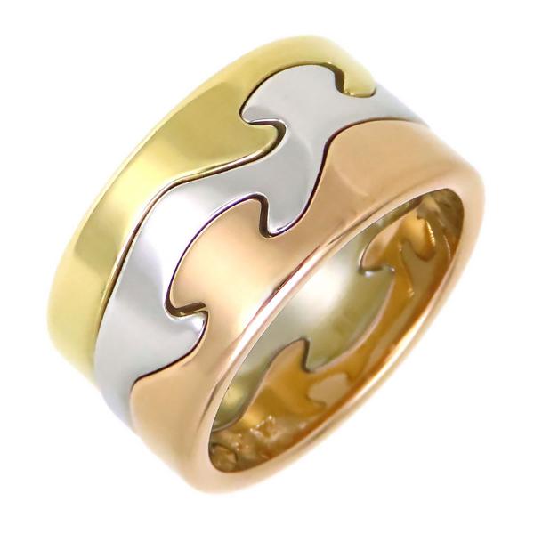 ジョージジェンセン フュージョン 3連リング #53 750 (K18YG K18WG K18PG)...