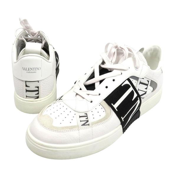 ヴァレンティノ VL7N カーフスキン ロートップ スニーカー 7Y2S0C58WRQ メンズ ホワ...