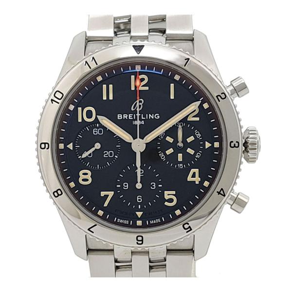 ブライトリング クラシック アヴィ クロノグラフ 42 A23380 自動巻き ステンレススティール...