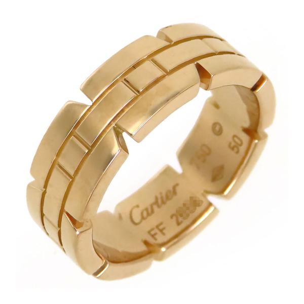 カルティエ タンクフランセーズ リング SM #50 750 (K18PG) レディース CARTI...