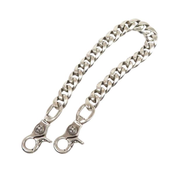 クロムハーツ 2クリップ ショート クラシック リンク ウォレットチェーン SV925 ユニセックス...