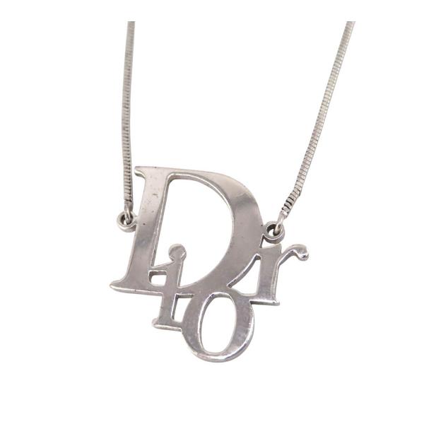 ディオール ロゴ ネックレス メタル レディース シルバーカラー Dior 中古 【アパレル・小物】