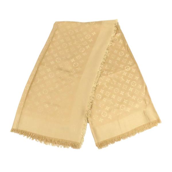 ルイヴィトン モノグラム ショール ユニセックス ベージュ LOUIS VUITTON 中古 【アパ...