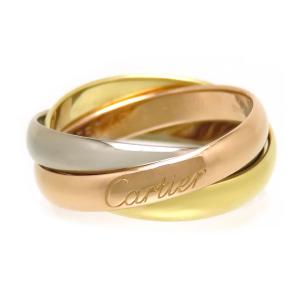 カルティエ トリニティ リング #49 B4234249 750 (K18WG K18YG K18PG) レディース CARTIER [美品] 中古 【ジュエリー】