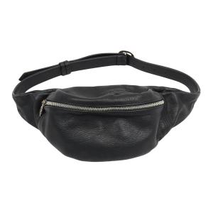 クロムハーツ プレーン スナット パック ボディ バッグ Sterling レザー ユニセックス ブラック CHROME HEARTS 中古 【アパレル・小物】