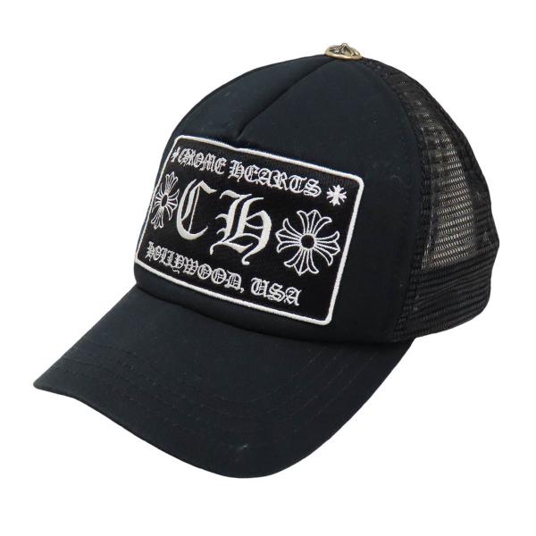 クロムハーツ CH ロゴ トラッカー キャップ ユニセックス ブラック CHROME HEARTS ...