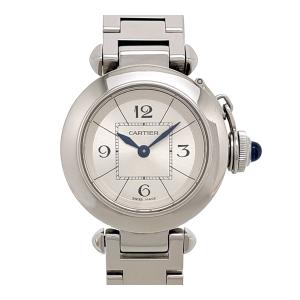 カルティエ ミス パシャ ウォッチ W3140007 クオーツ ステンレススティール レディース CARTIER 中古 【時計】