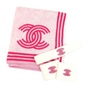 シャネル ココマーク スポーツ セット ユニセックス ピンク ホワイト CHANEL [美品] 中古 【アパレル・小物】