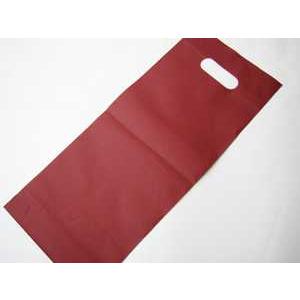 ワイン１本用手提げ袋(ナイロン エンジ色)[送料無料対象外商品]