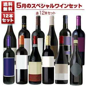 1本あたり1155円！5月のスペシャルワインセット赤12本  (750ml×12) 同梱不可  送料無料