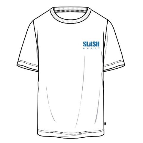 スラッシュ　RUSTYコラボTシャツ　タイプB　SL-269　ホワイト　L