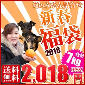 (春7) （予約販売）新春福袋　旬のみかん詰合せ7kg(家庭用・サイズ込み)(多少の葉傷・黒点がございます)(基本送料無料)（セール）みかん