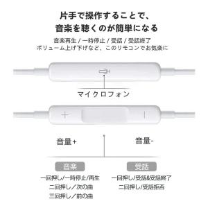 iPhone 用 有線イヤホン 通話・音楽再生...の詳細画像3
