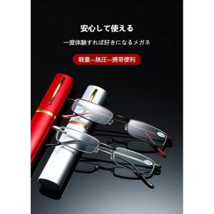 老眼鏡 超薄型 軽量 携帯用 ブルーライトカッ...の詳細画像1