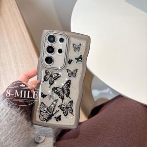 蝶柄 キラキラ Galaxy A55 5G ケ...の詳細画像2