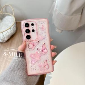 蝶柄 キラキラ Galaxy A55 5G ケ...の詳細画像5