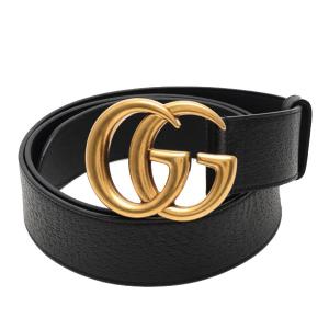 グッチ GUCCI ベルト メンズベルト 新品 マーモント ダブルGバックル カーフスキンレザー 406831 DJ20T 1000 ブラック｜tutto-brand