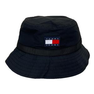 トミージーンズ TOMMY JEANS トミーヒルフィガー 帽子 ハット バケットハット メンズ レディース 69J6858 BEI 001 BLACK ブラック｜tutto-brand
