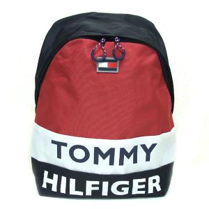 トミーヒルフィガー TOMMY HILFIGER トミー リュックサック リュック バックパック レディース メンズ ACE TC980AE9 TH-811 BLACK WHITE RED｜tutto-brand