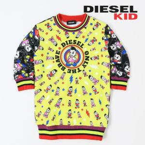 ディーゼルキッズ DIESEL KID スウェットワンピース ベビー ガール 前後袖切替 ベビー服 女の子 DISSAB-R｜tutto-tutto