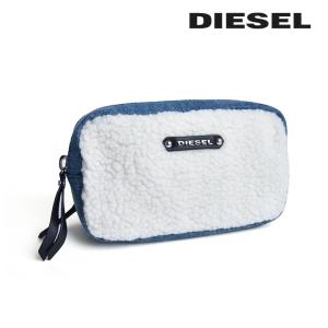 ディーゼル DIESEL クラッチバッグ 鞄 レディース デニム生地×ボア ミニポーチ HI-SOKAA