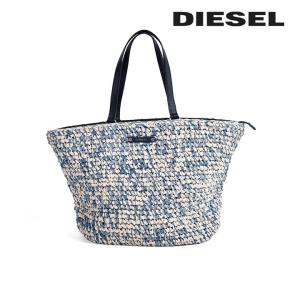 ディーゼル DIESEL かごバッグ 鞄 レディース ペーパー×デニム 編み込み トートバッグ 大容量 CARRHLA